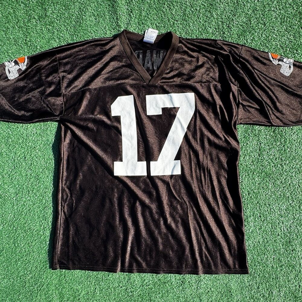 Cleveland Browns Edwards #17 Jersey Mens XL Brown NFL Players Football Vintage